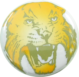Wild tiger button